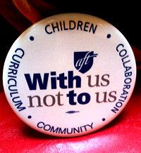 AFT QuEST button says 'With us not to us'