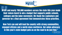 NYSUT statement on the FY 2025 state budget