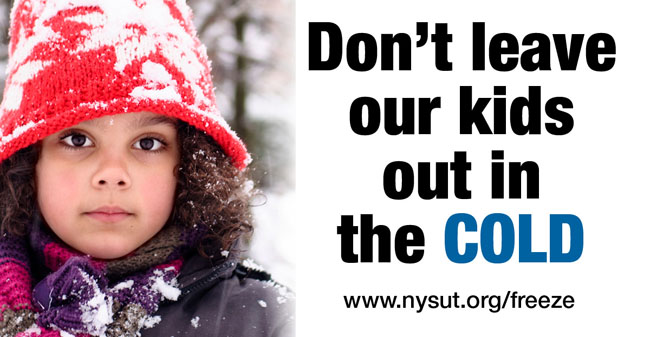 NYSUT’s multi-media advertising campaign warned lawmakers not to ignore the needs of children across the state.