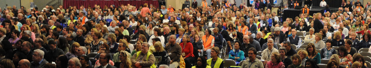 A sea of delegates at NYSUT Representative Assembly