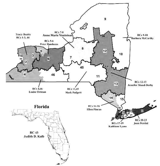 Retiree Services Coverage Map