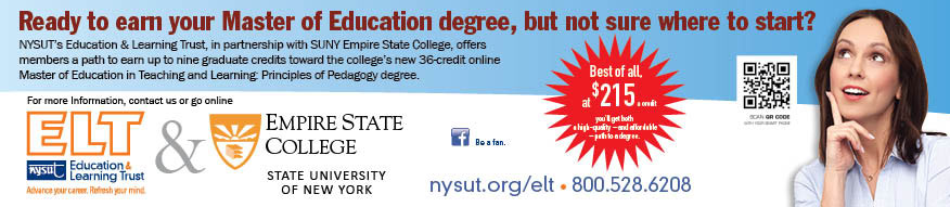 ELT - Empire State College banner Jan. 2014