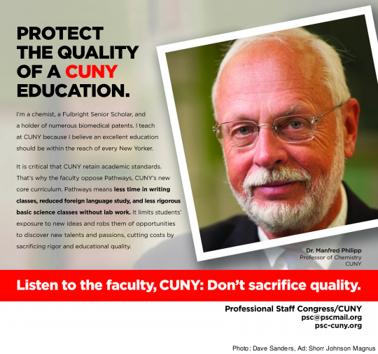 Image of a sample ad from PSC-CUNY