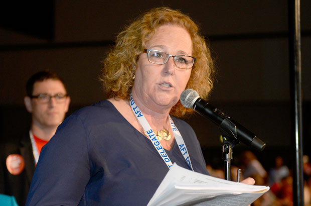 Karen Magee at AFT Convention