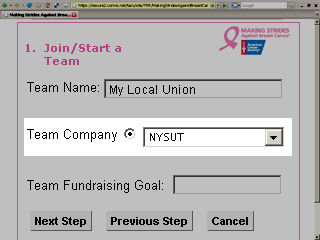 making strides online registration