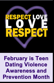OPDV Teen Violence Awareness Month logo