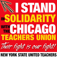 I stand in solidarity with the Chicago teachers union