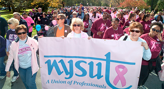 Making Strides Pink A 'sea of pink' across New York for Making Strides events