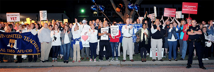 Rally for Carle Place Teachers Association