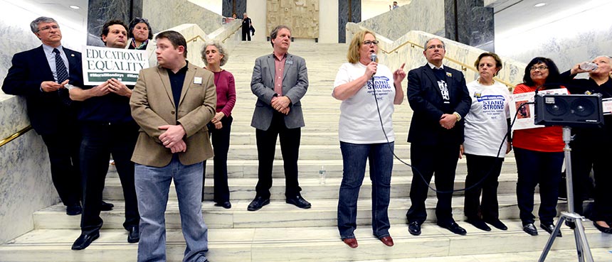 activists in the well