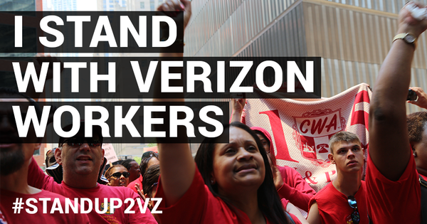 stand with verizon workers