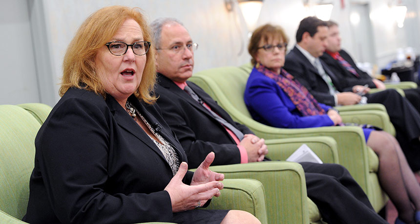 NYSUT officers at local presidents conference