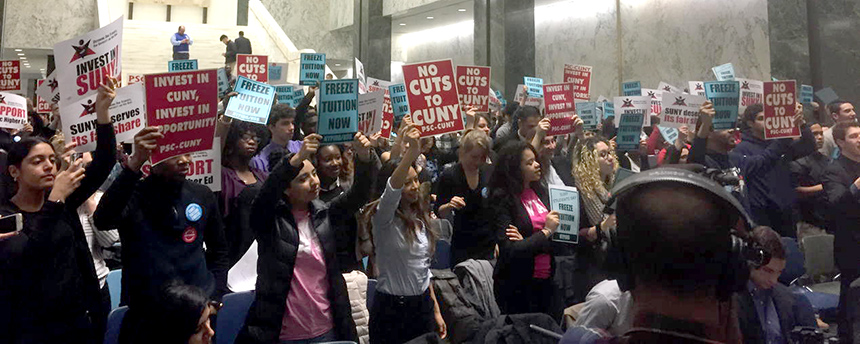 rally for higher education