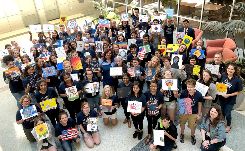 Human rights take center stage at teen symposium