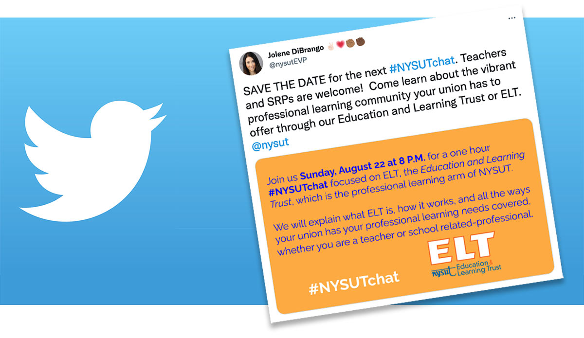Join Sunday’s NYSUTchat on ELT professional development