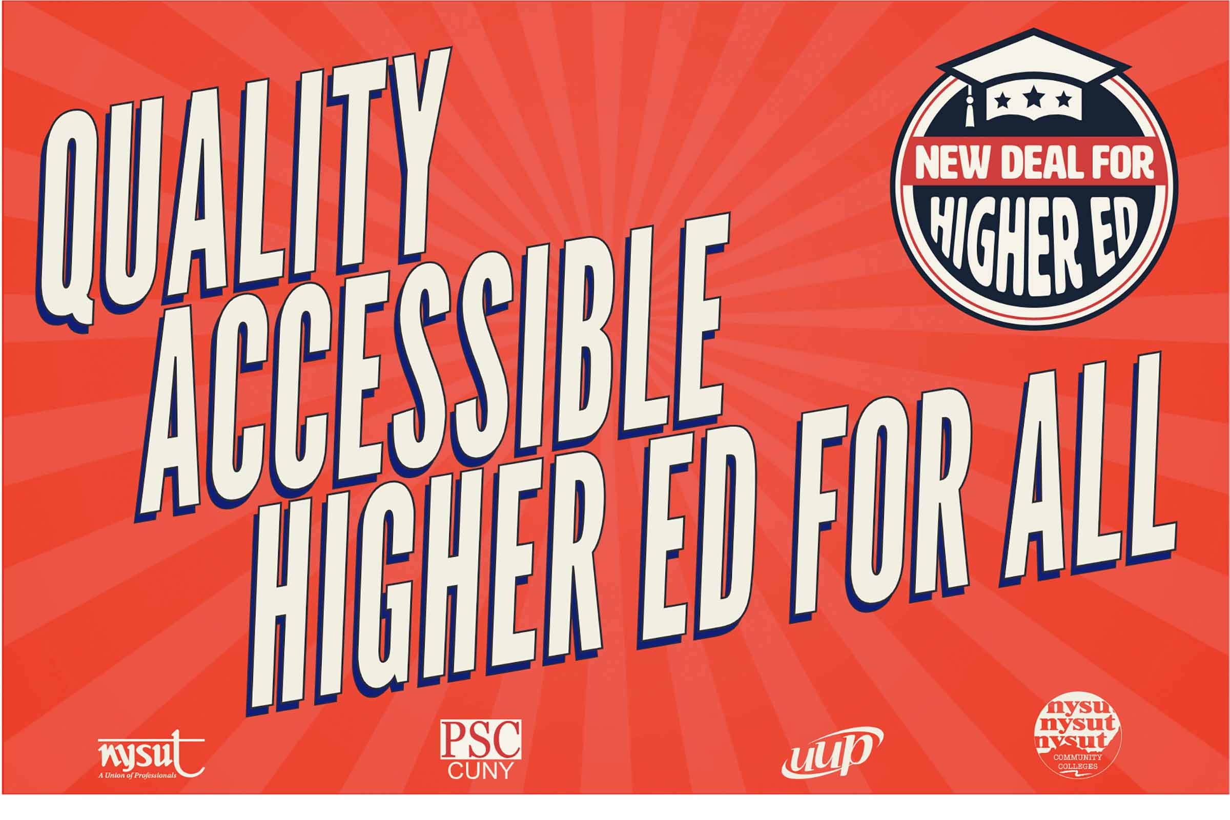 New Deal Rally NYSUT activists rally for New Deal for Higher Education, with broad ...