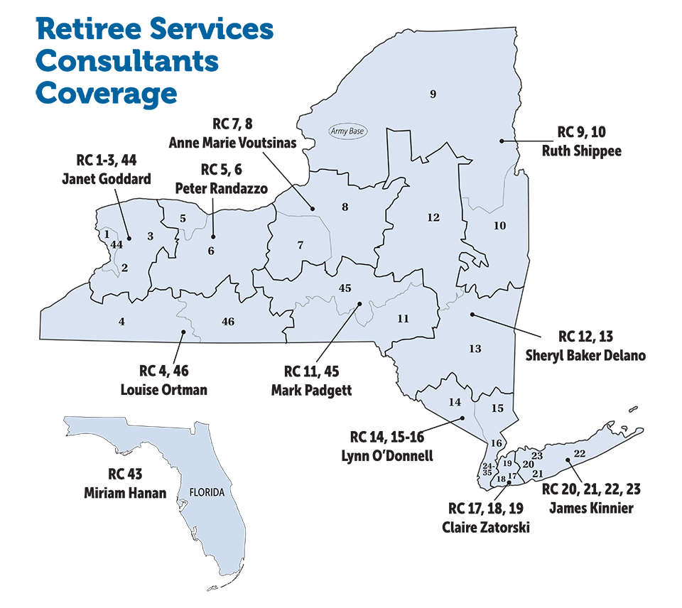 retiree consultants map