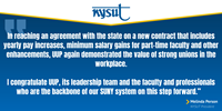 Statement by NYSUT President Melinda J. Person on UUP tentative contract