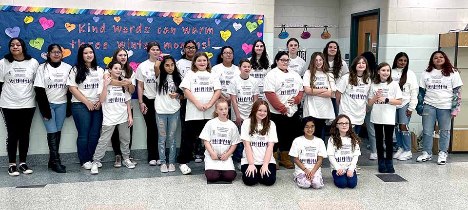 Students attend the Young Women’s Empowerment Conference.