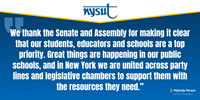 NYSUT statement on the Legislature’s school aid proposals