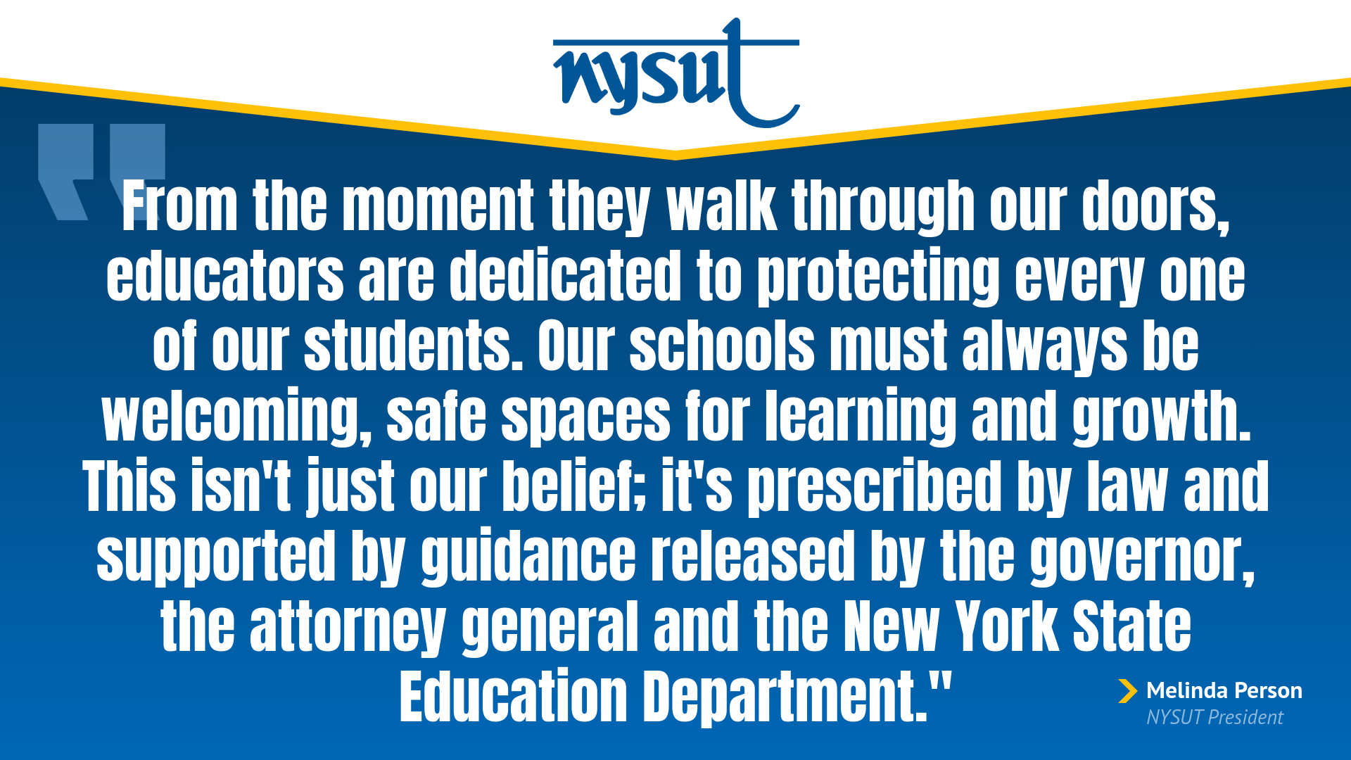 NYSUT statement on federal immigration enforcement 