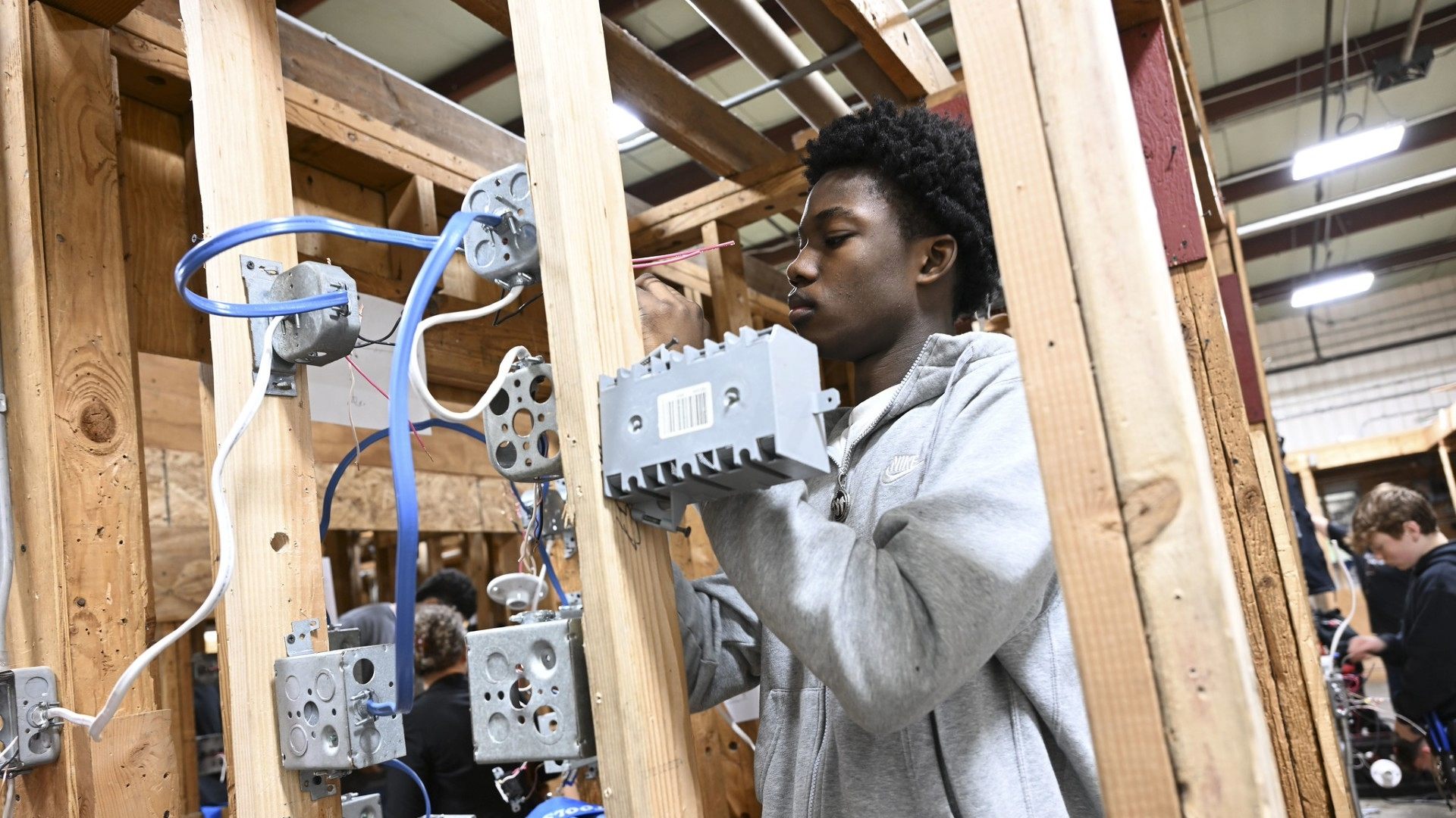 Southrrn Westchester BOCES student learn the latest skills for high demand industries like construction, electrical, and HVAC. 