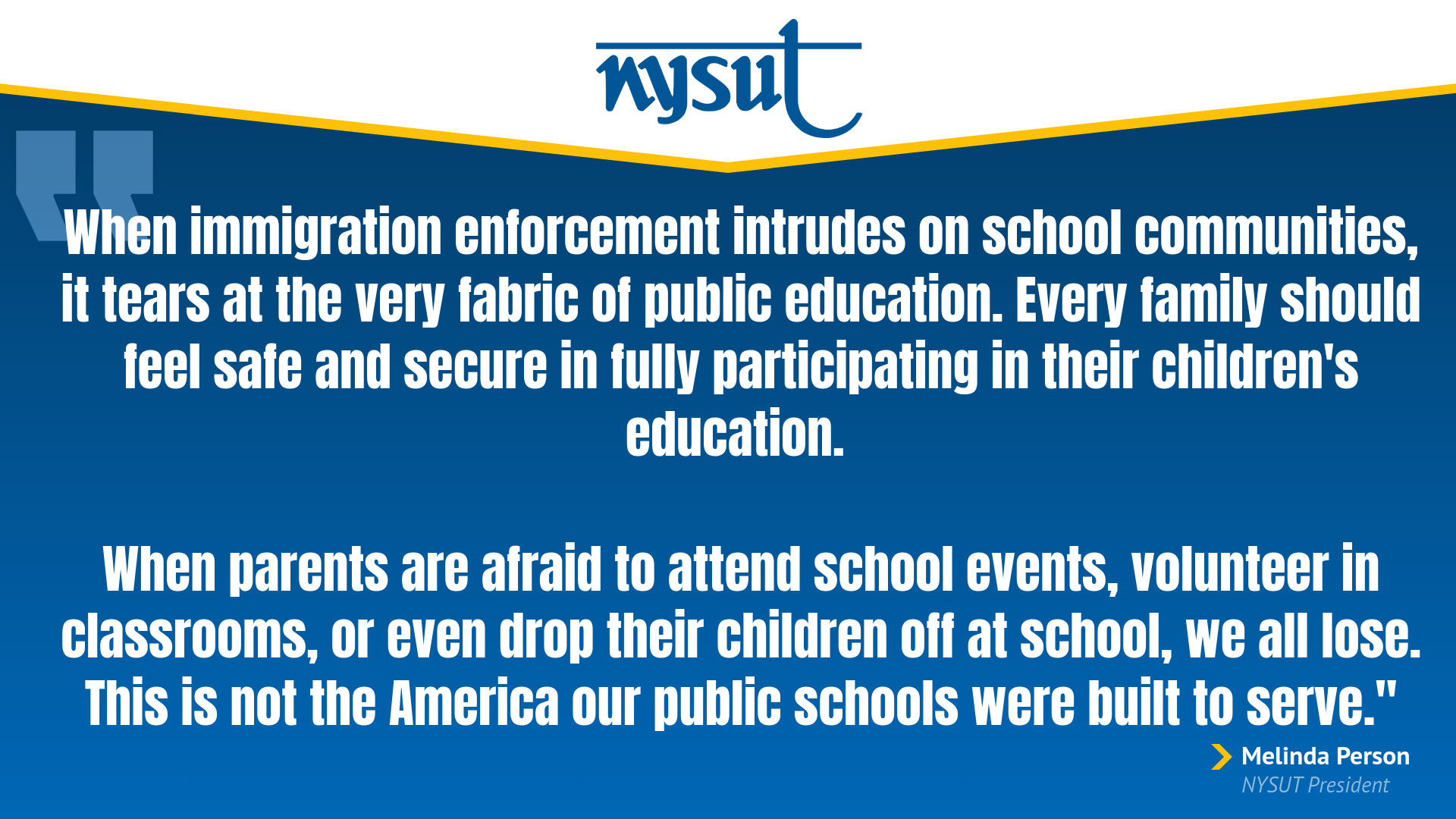 NYSUT responds to ICE raids across New York