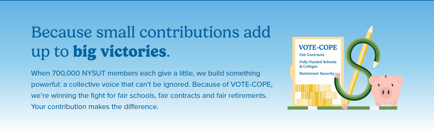 Because small contributions add up to big victories.