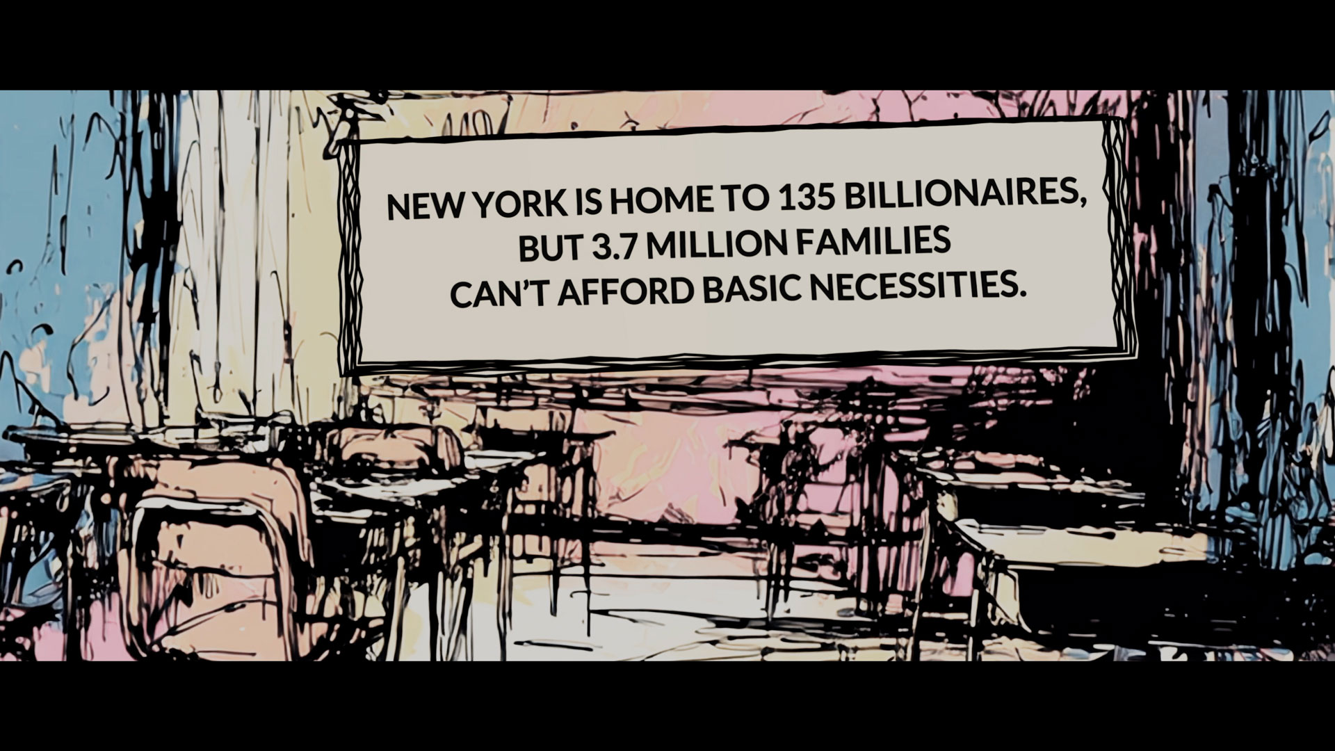 New York is home to 135 billionaires, but 3.7 million families can't afford basic necessities.