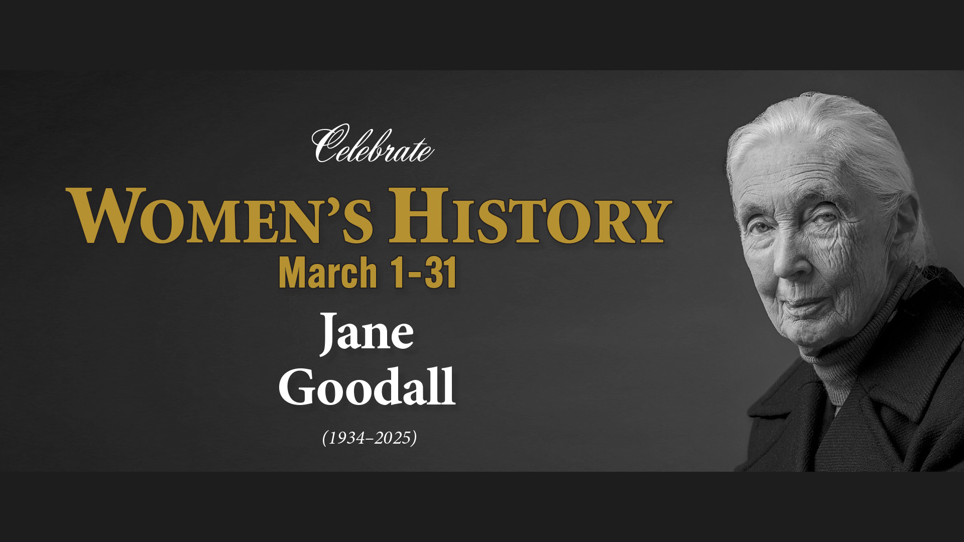 Jane Goodall - Celebrate Women's History Month