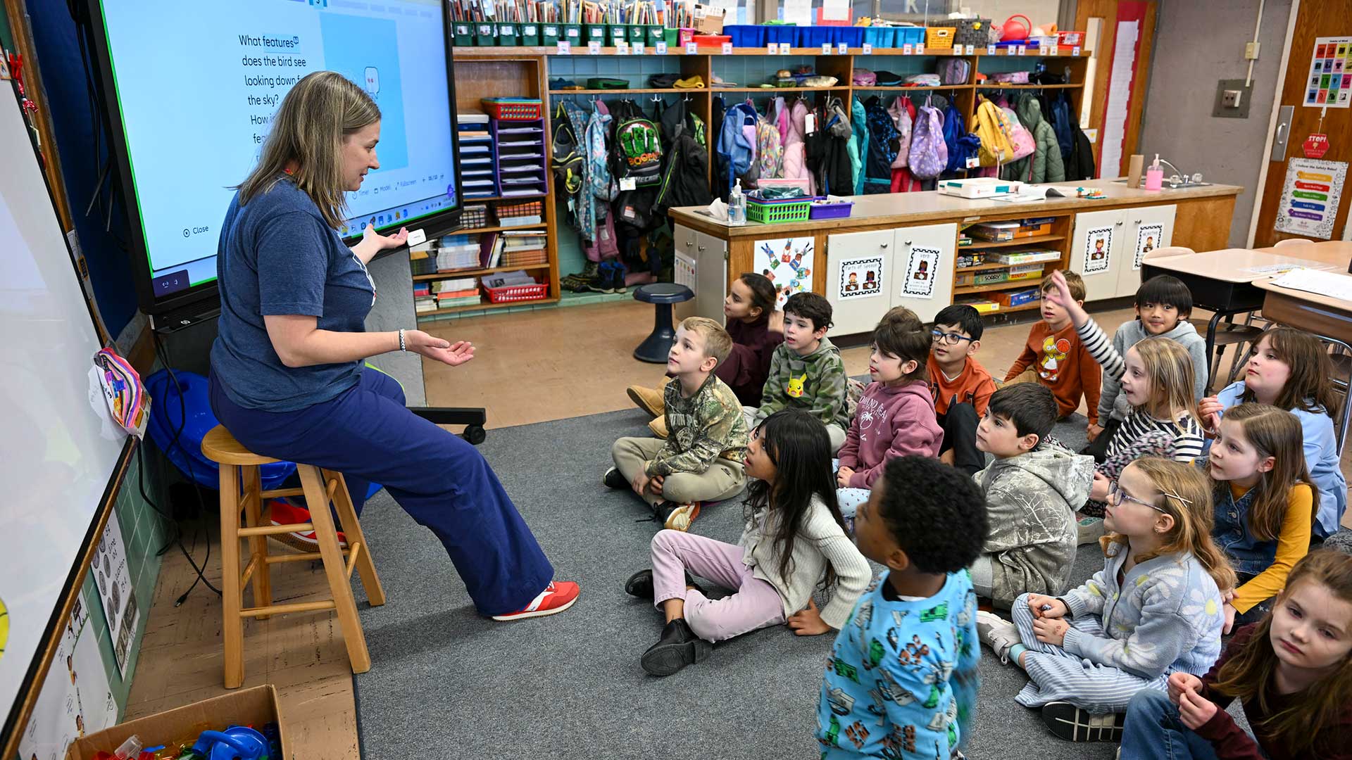 Classroom with kids