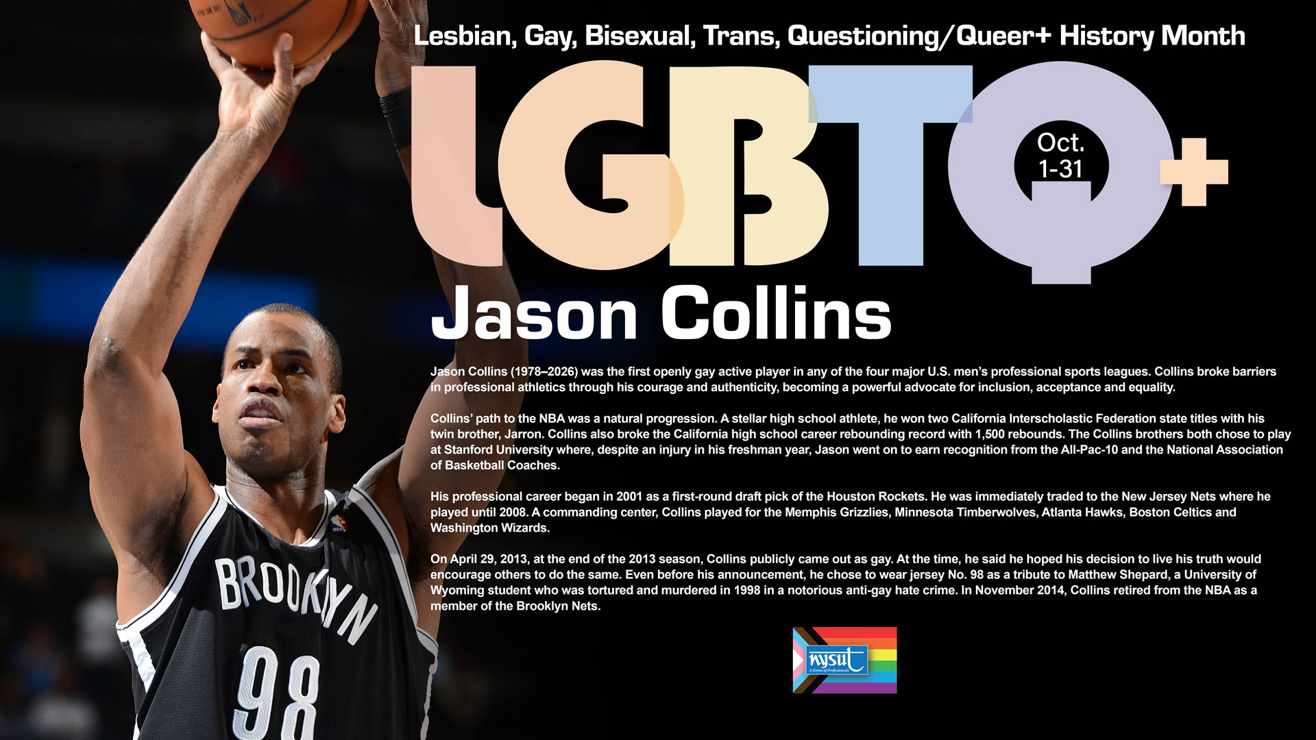 LGBTQ History Month - Jason Collins