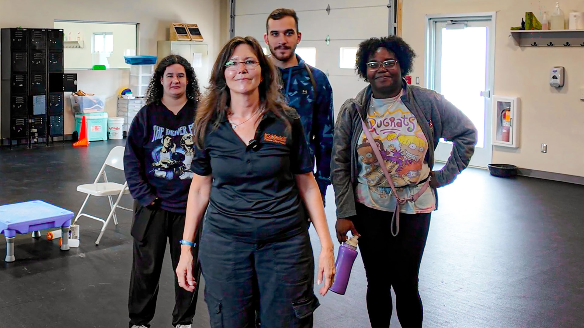 Catherine Ricchetti and her students