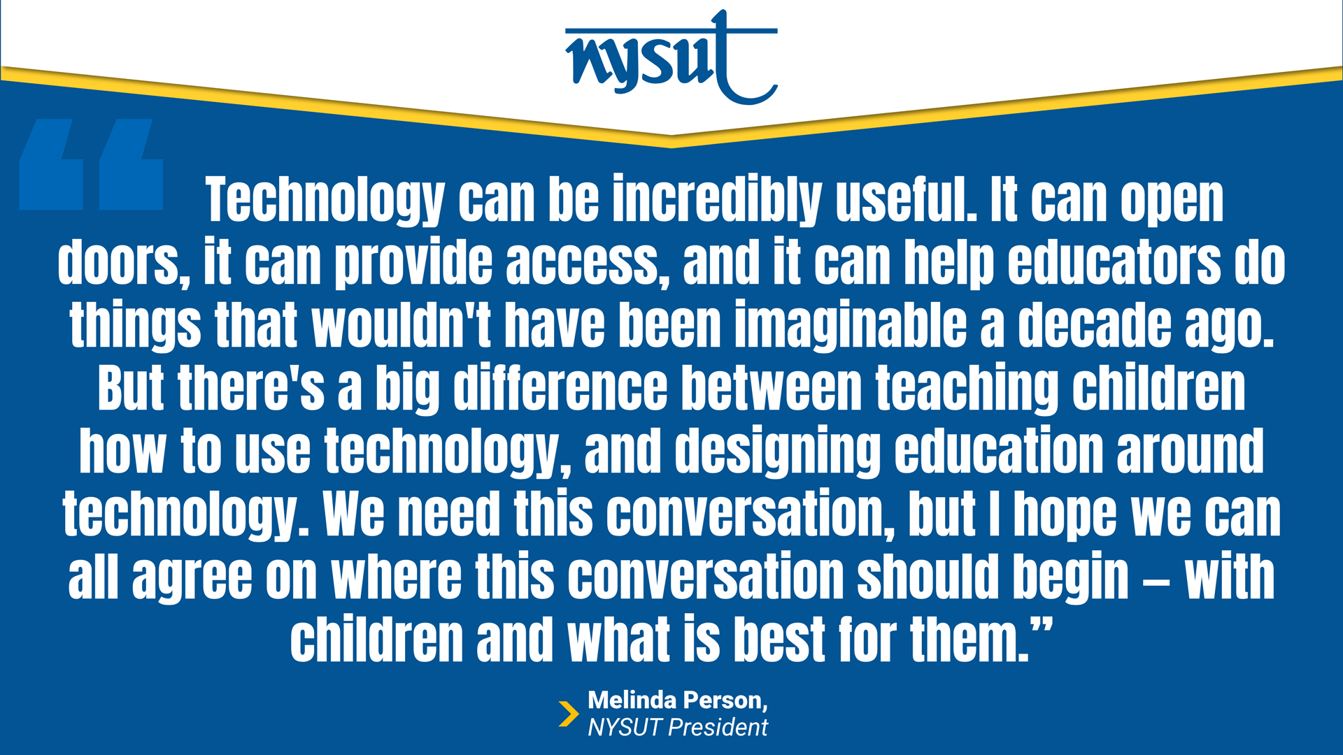 NYSUT's statement