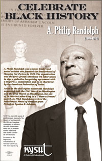 Black History Month: A. Philip Randolph poster