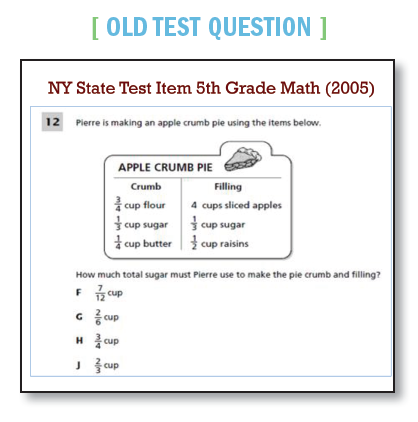 common core old test question