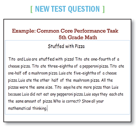 common core new test question