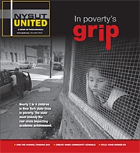 nysut united cover - in poverty's grip- november 2013 "