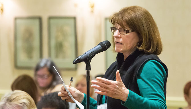 United University Professions Secretary Eileen Landy