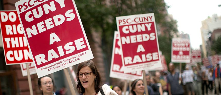 psc-cuny rally