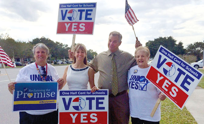 TRIF retirees rally with Florida educators