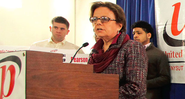 NYSUT Vice President Catalina Fortino presses SED to fix teacher certification requirements.