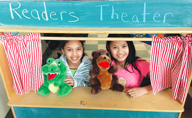 Students from ENL teacher Betsey Domenico's Giffen Elementary School class in Albany.