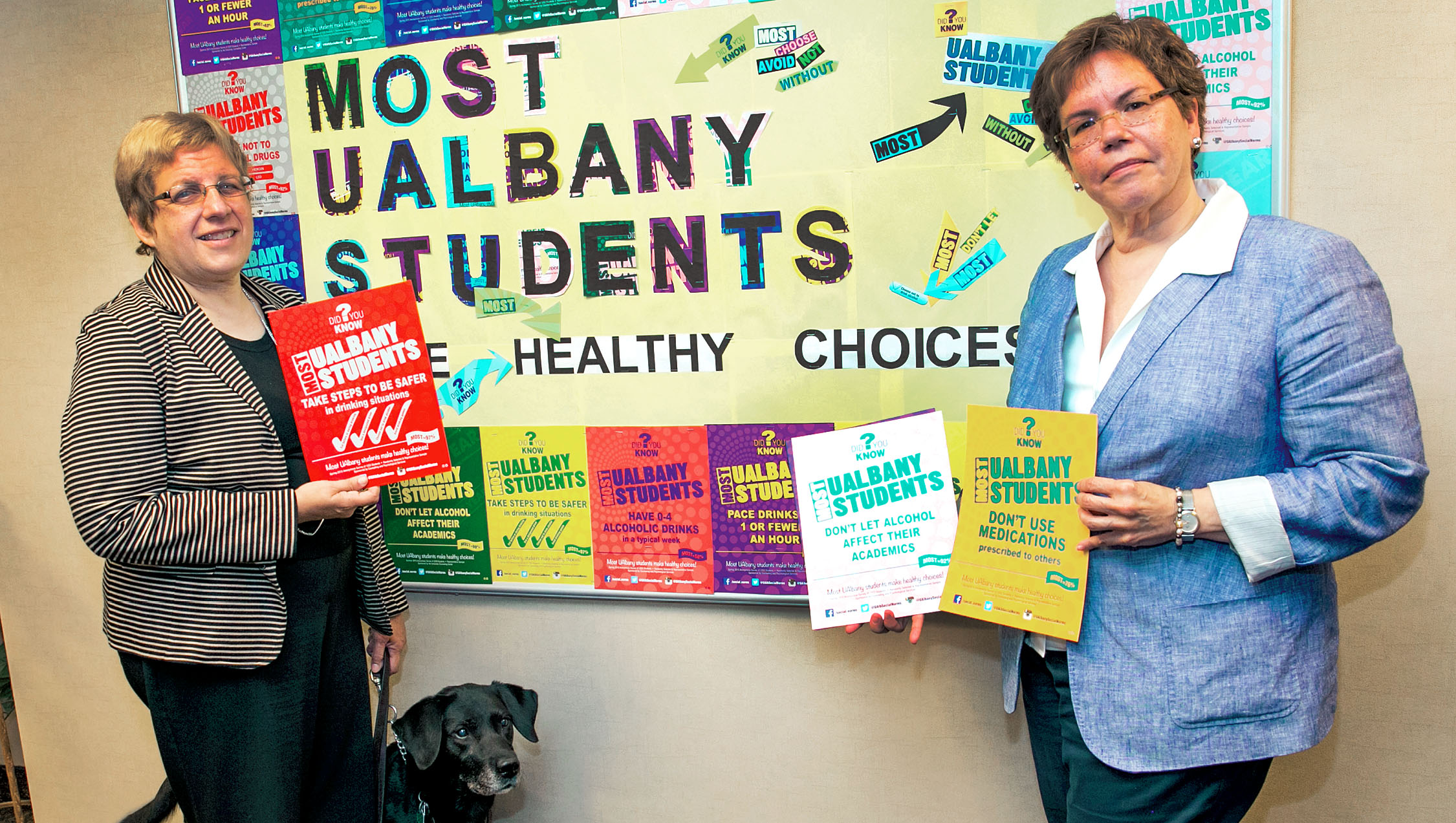UUP members Dolores Cimini and Estela Rivero guide the STEPS program at UAlbany to help students make better choices. For more info, visit www.albany.edu/counseling_center/. Photo by Marty Kerins Jr.