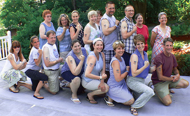 Cobleskill-Richmondville Teachers Association President Dawn Townsend tweeted the above photo of her members showing their support for the LGBTQ community in Orlando.