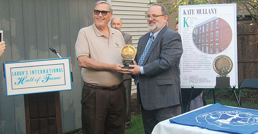 On May 19, Kate Mullany was posthumously inducted into Labor’s International Hall of Fame. Photo by Nicole Clayton.