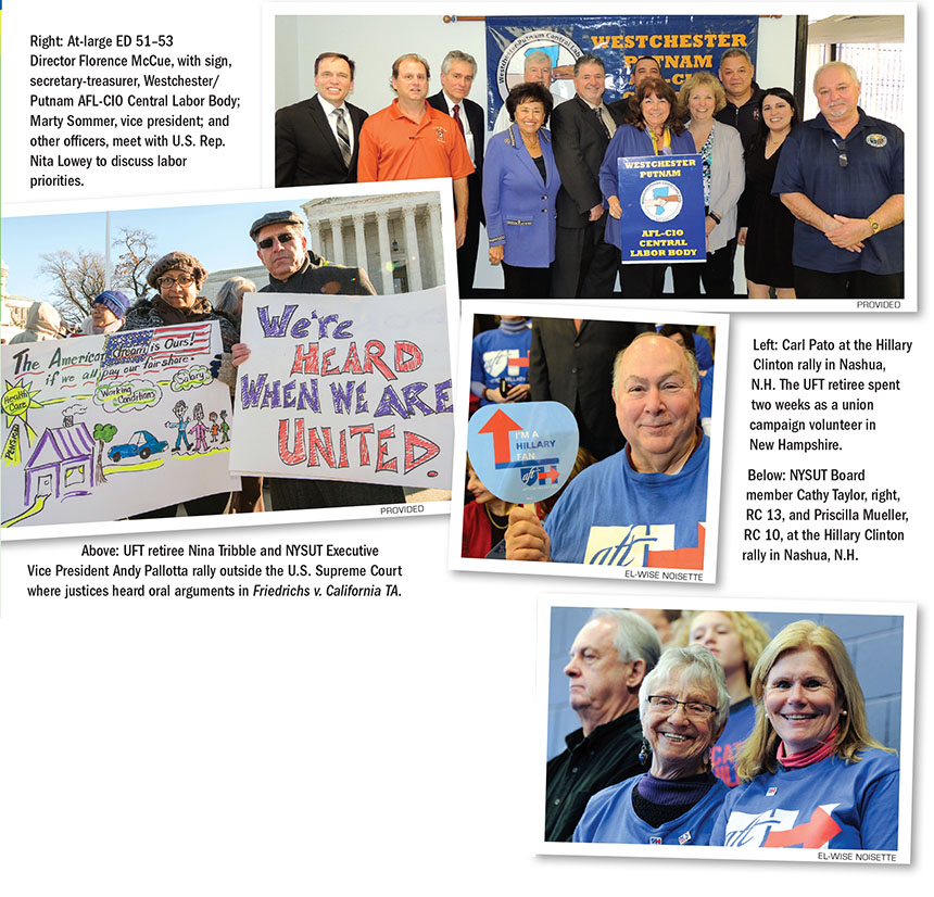 Retirees in action • Joining the fight for public education