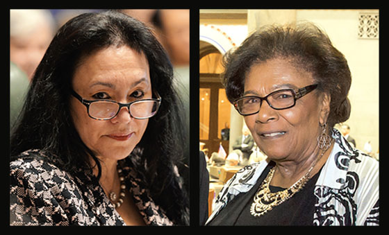 Chancellor Betty Rosa and Regent Judith Johnson.