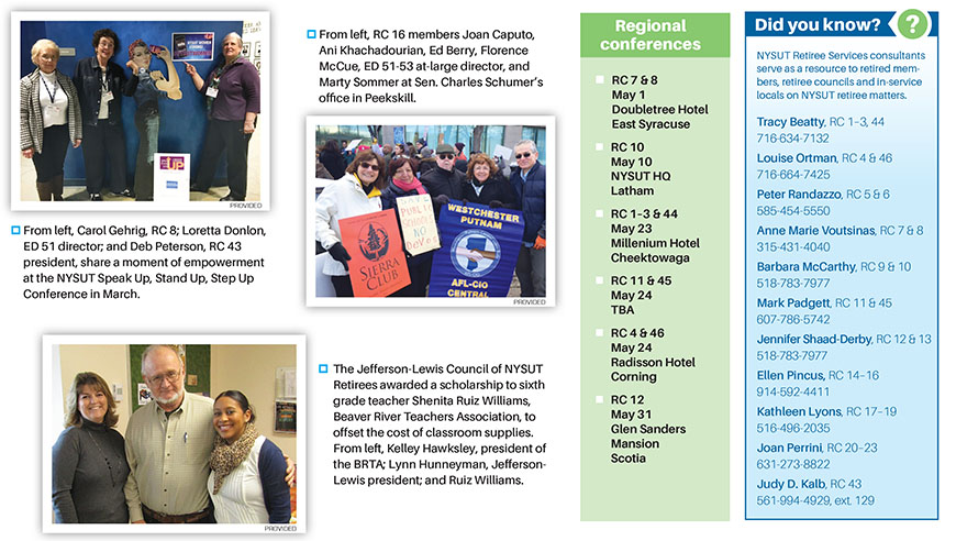 Retirees in Action - NYSUT United April 2017