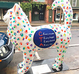 From Memorial Day through Labor Day, visitors to the town and village of Catskill enjoyed about 50 decorated fiberglass felines.